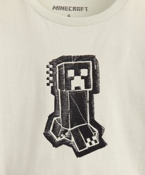 pijama longo infantil minecraft verde