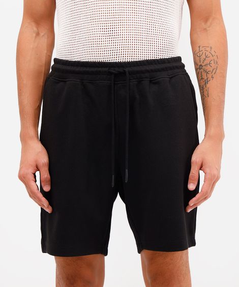 bermuda masculina básica - preto