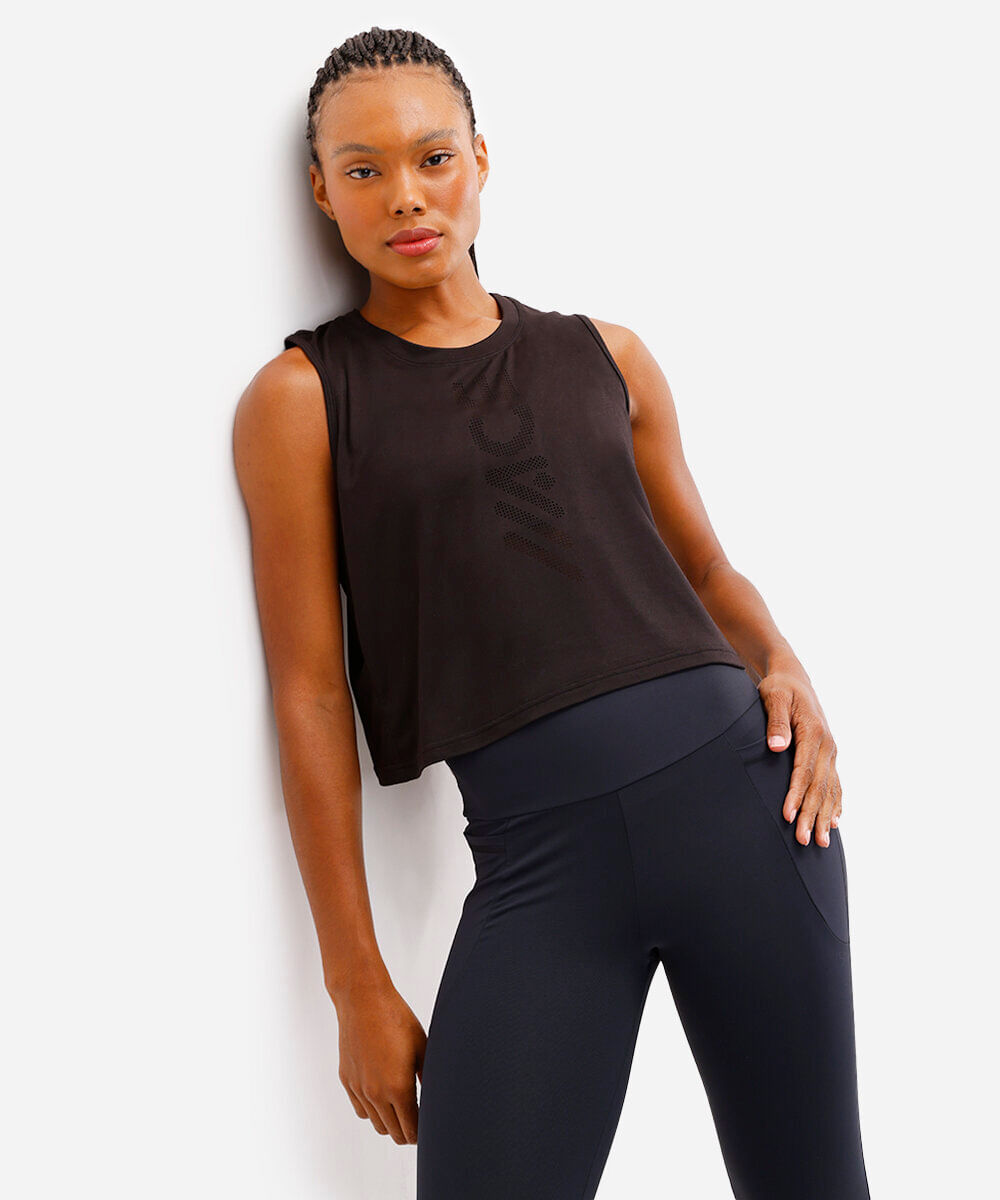 cropped feminino esportivo preto