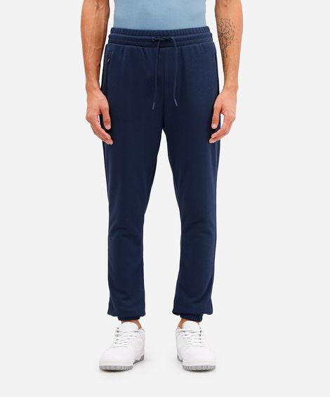 calça de moletom jogger azul