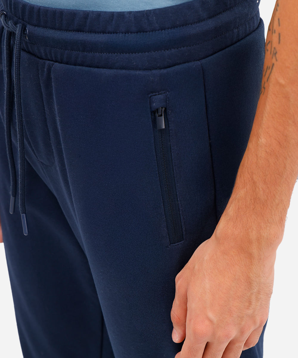 calça de moletom jogger azul