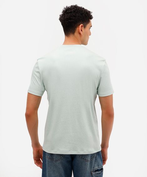 camiseta de algodão peruano bold manga curta verde