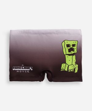 sunga boxer infantil minecraft colorida