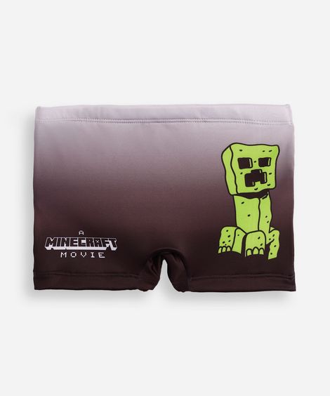 sunga boxer infantil minecraft colorida