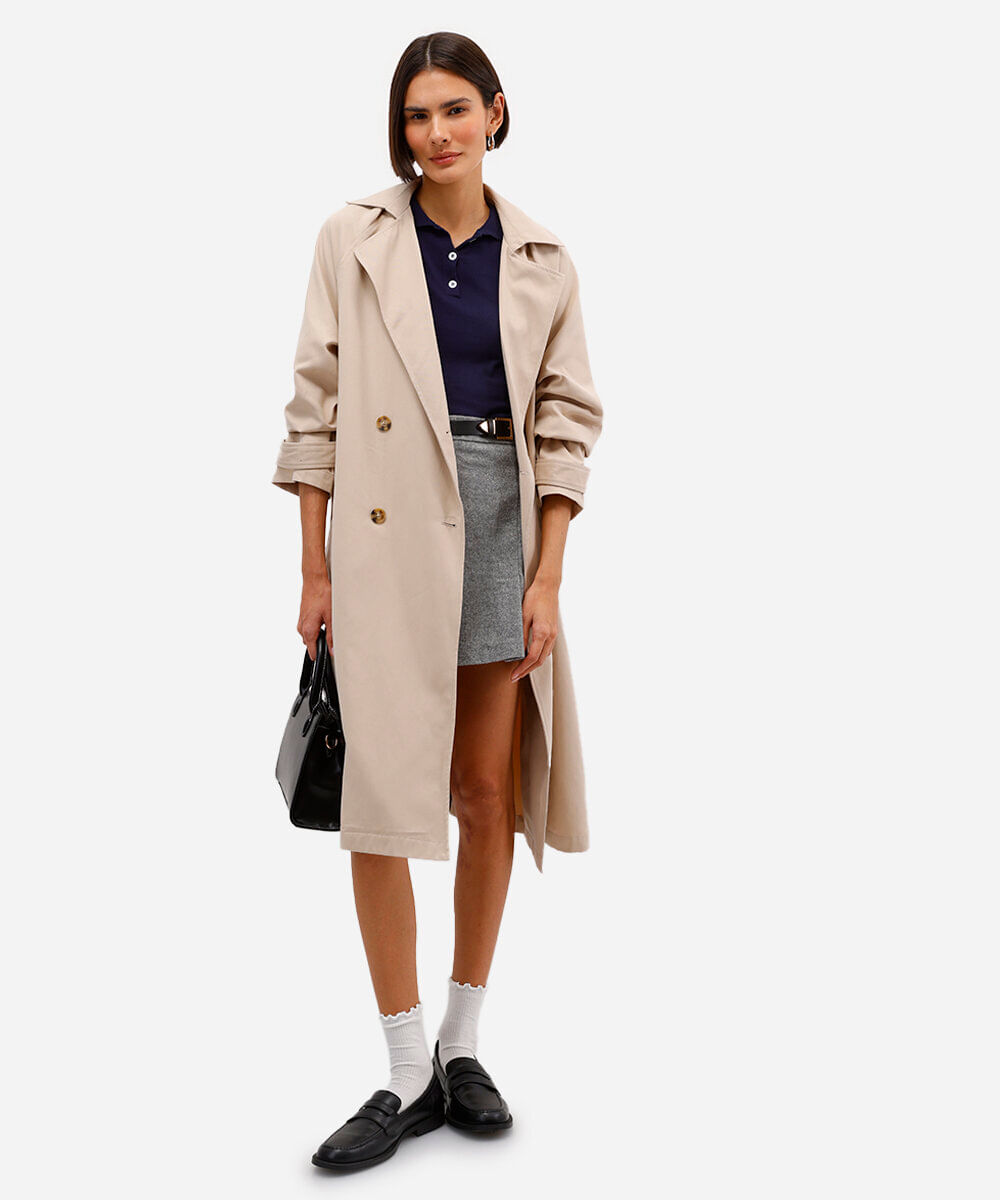 polo feminina de tricot azul