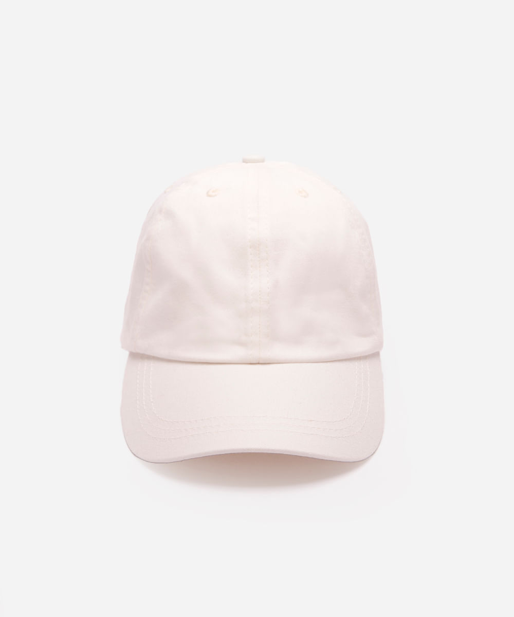boné de sarja aba curva bege médio - off white