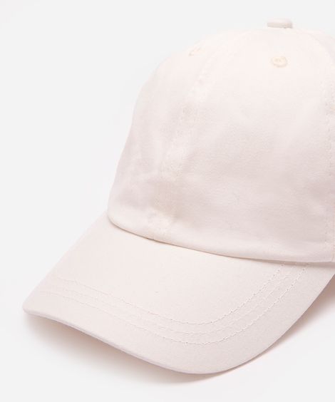 boné de sarja aba curva bege médio - off white