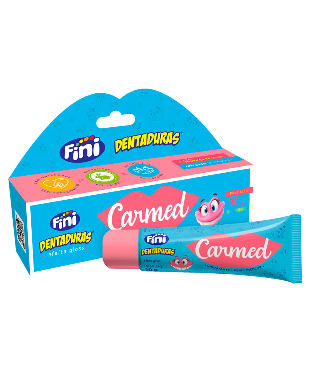 hidratante labial carmed fini dentadura 10g transparente