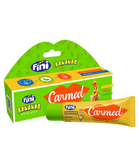 hidratante labial carmed fini banana 10g transparente