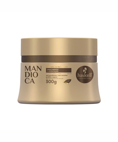 máscara de tratamento haskell cosméticos mandioca 300g