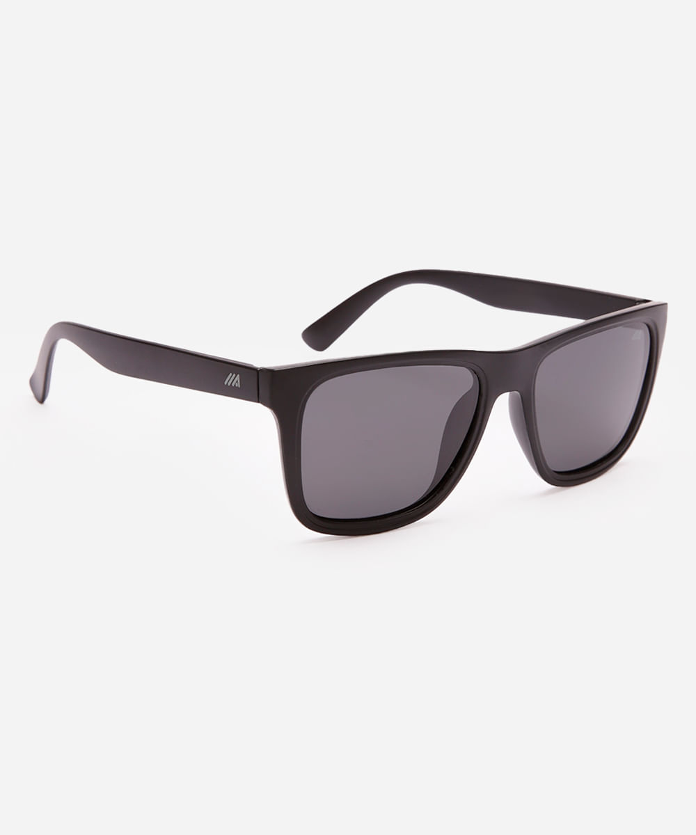 óculos de sol quadrado preto