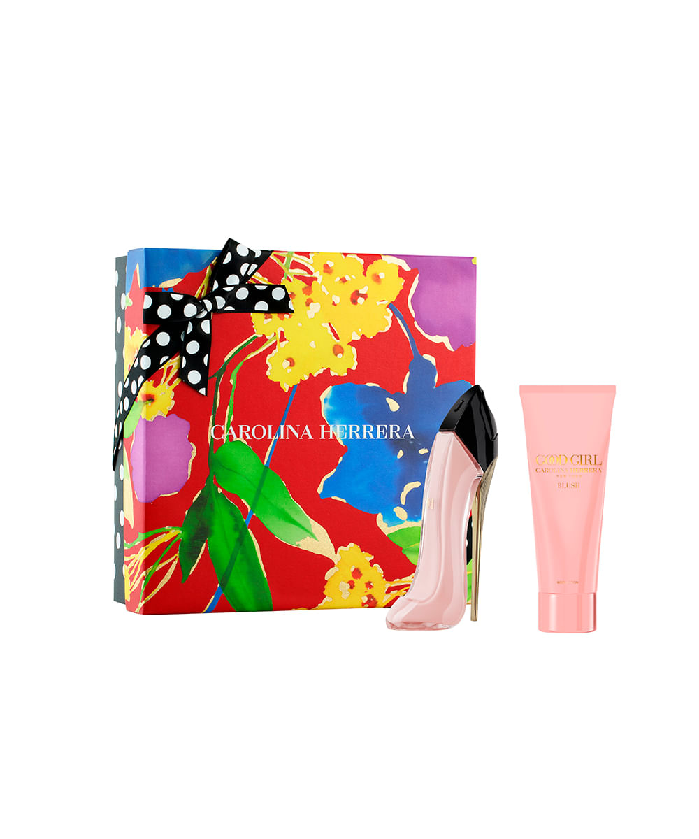 kit perfume feminino carolina herrera good girl blush edp 50ml creme corporal 100ml