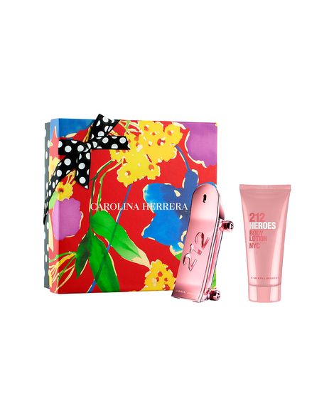 kit perfume feminino carolina herrera 212 heroes edp for her 80ml creme corporal for her 100ml