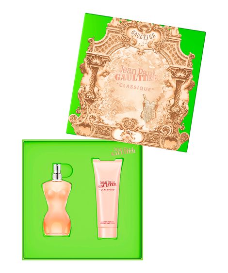 kit perfume feminino jean paul gaultier classique edt 50ml creme corporal 75ml