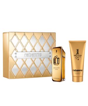 kit perfume masculino rabanne million gold edp intense 100ml 1 million gel de banho 100ml