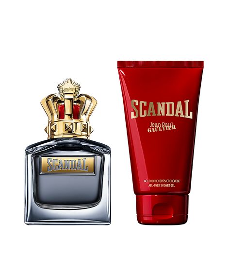 kit perfume masculino jean paul gaultier scandal edt for him 50ml gel de banho 75ml