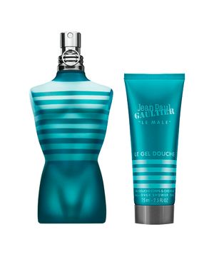 kit perfume masculino jean paul gaultier le male edt 125ml gel de banho 75ml
