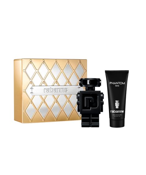 kit perfume masculino rabanne phantom parfum 100ml gel de banho 100ml