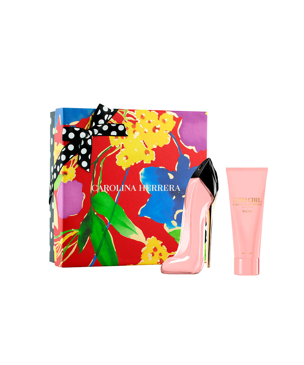 kit perfume feminino carolina herrera good girl blush edp 80ml creme corporal 100ml