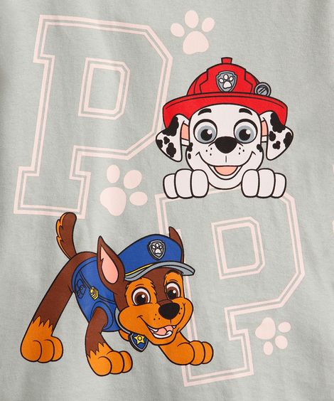 kit de 2 blusas infantis manga longa patrulha canina colorida