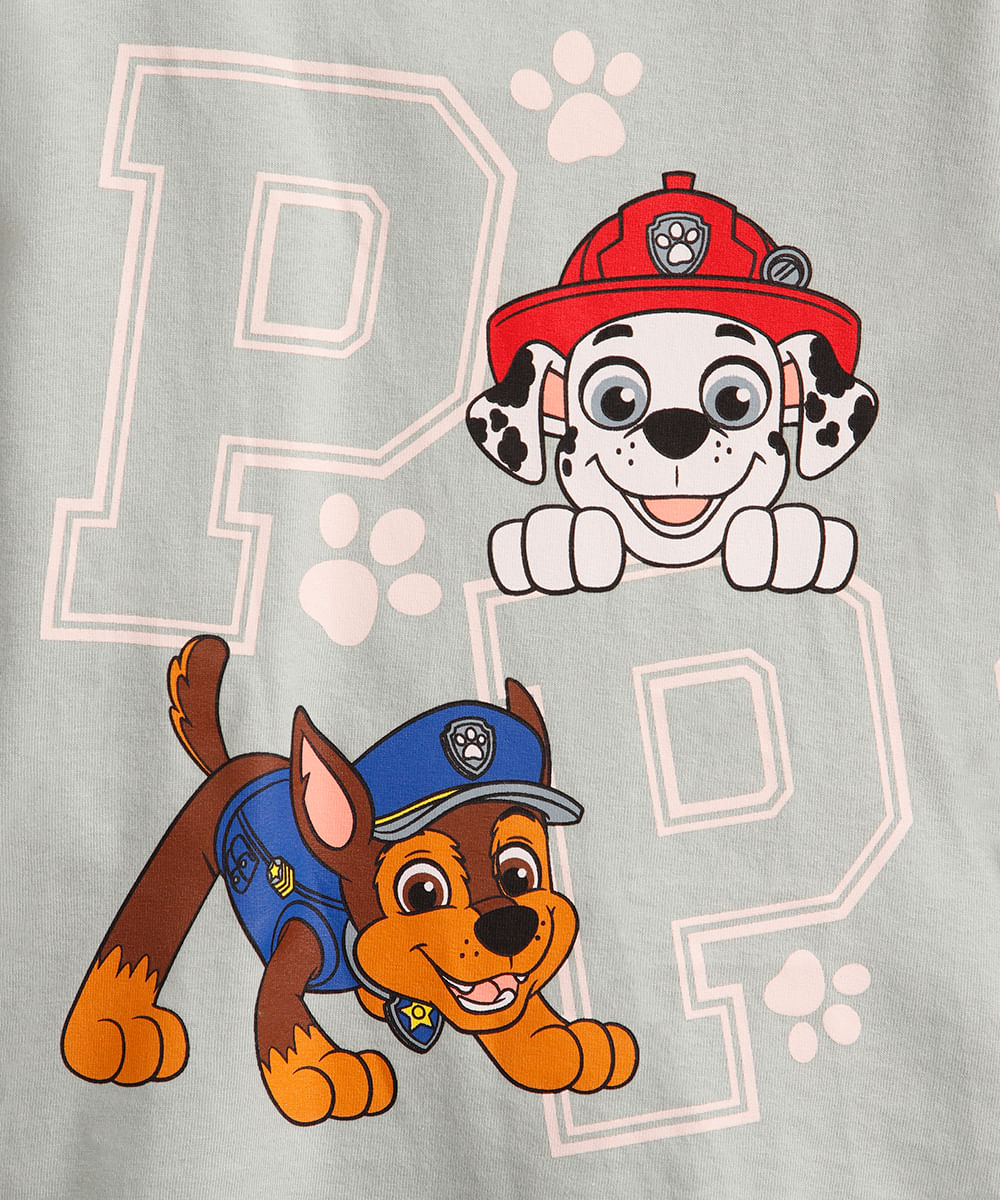kit de 2 blusas infantis manga longa patrulha canina colorida