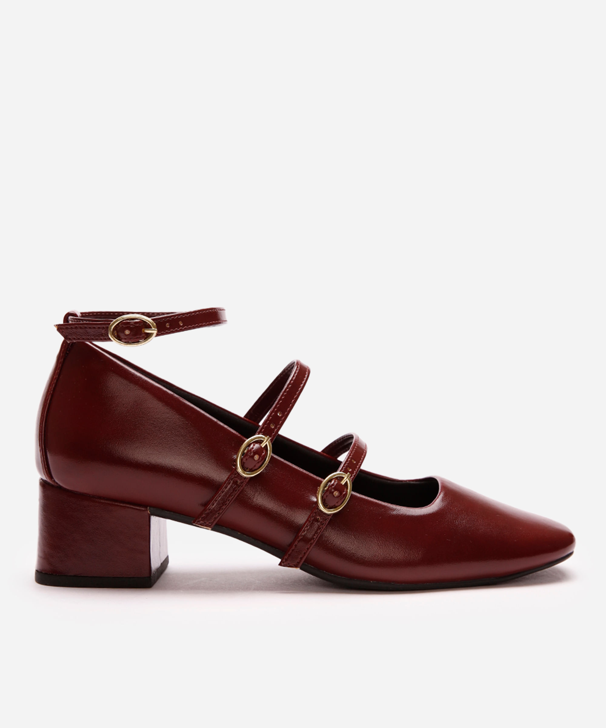 scarpin boneca salto bloco oneself vinho
