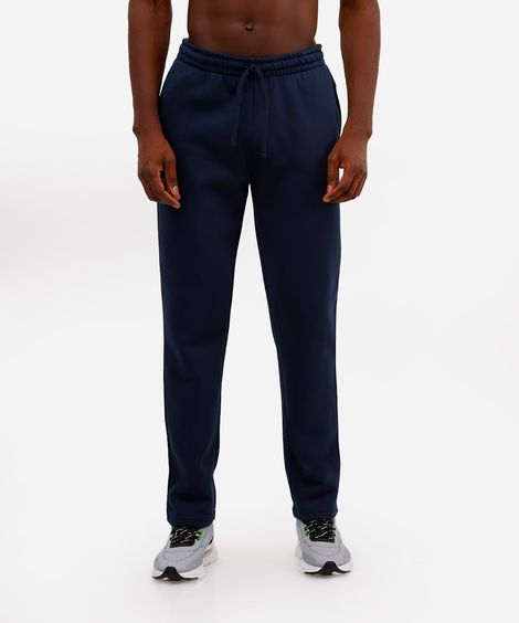 calça masculina esportiva de moletom azul