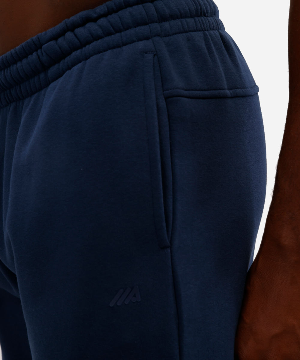 calça masculina esportiva de moletom azul
