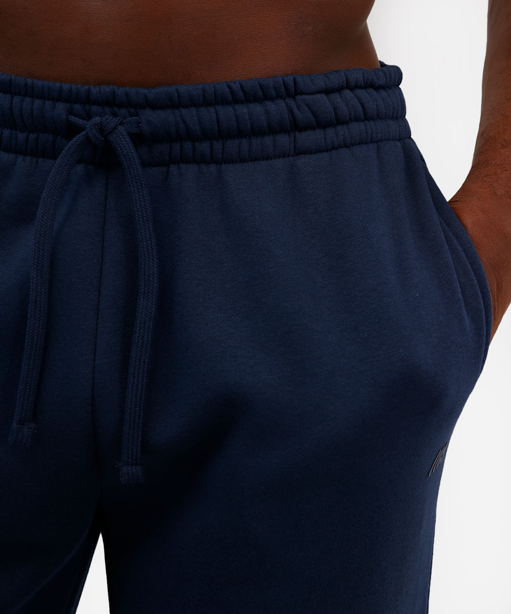 calça masculina esportiva de moletom azul