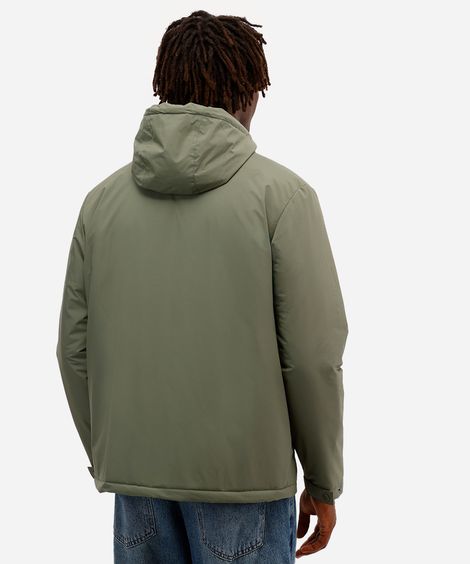 jaqueta masculina com capuz verde
