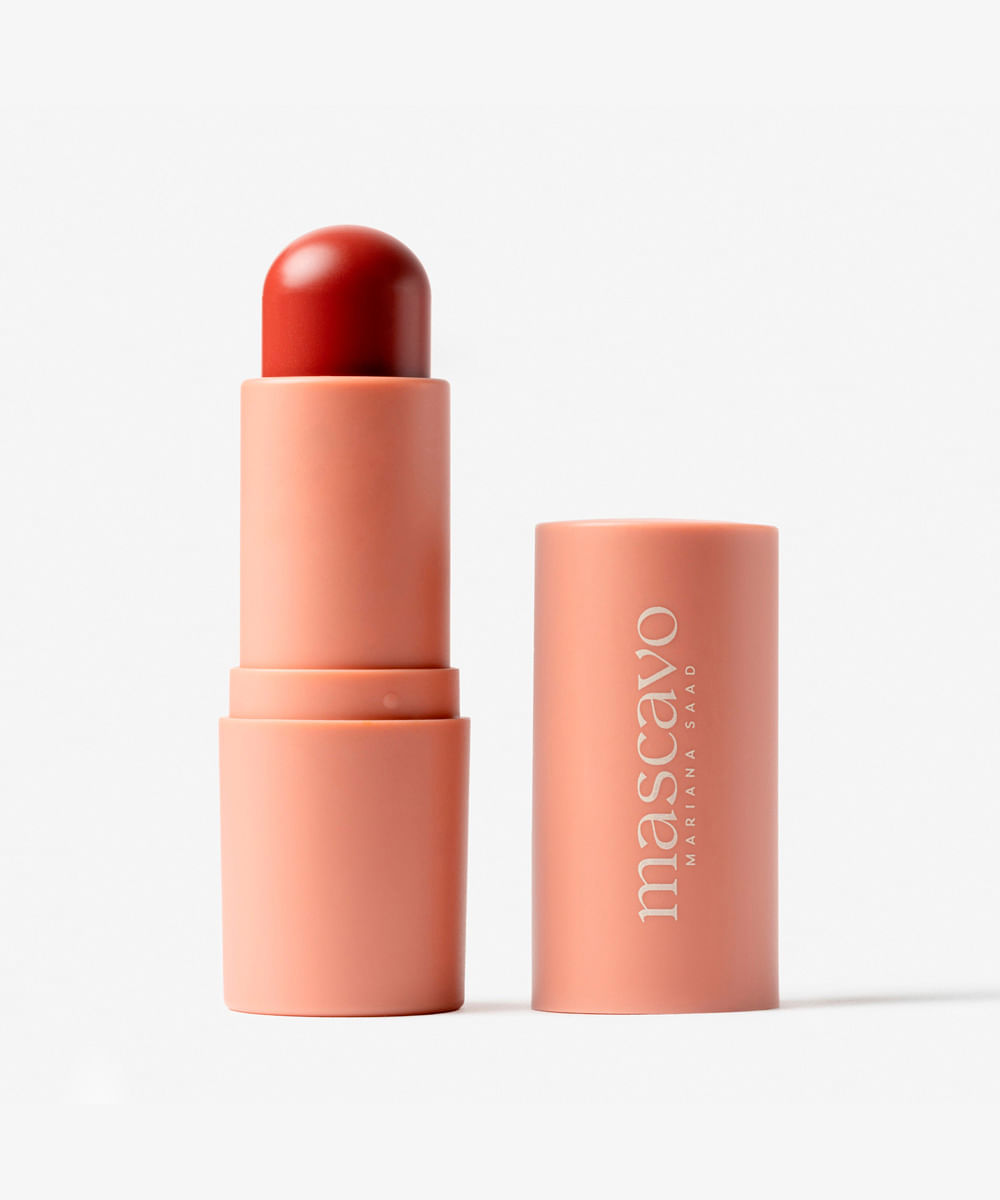 blush em bastão mascavo by mariana saad flush stick hibiscus 6g vermelho
