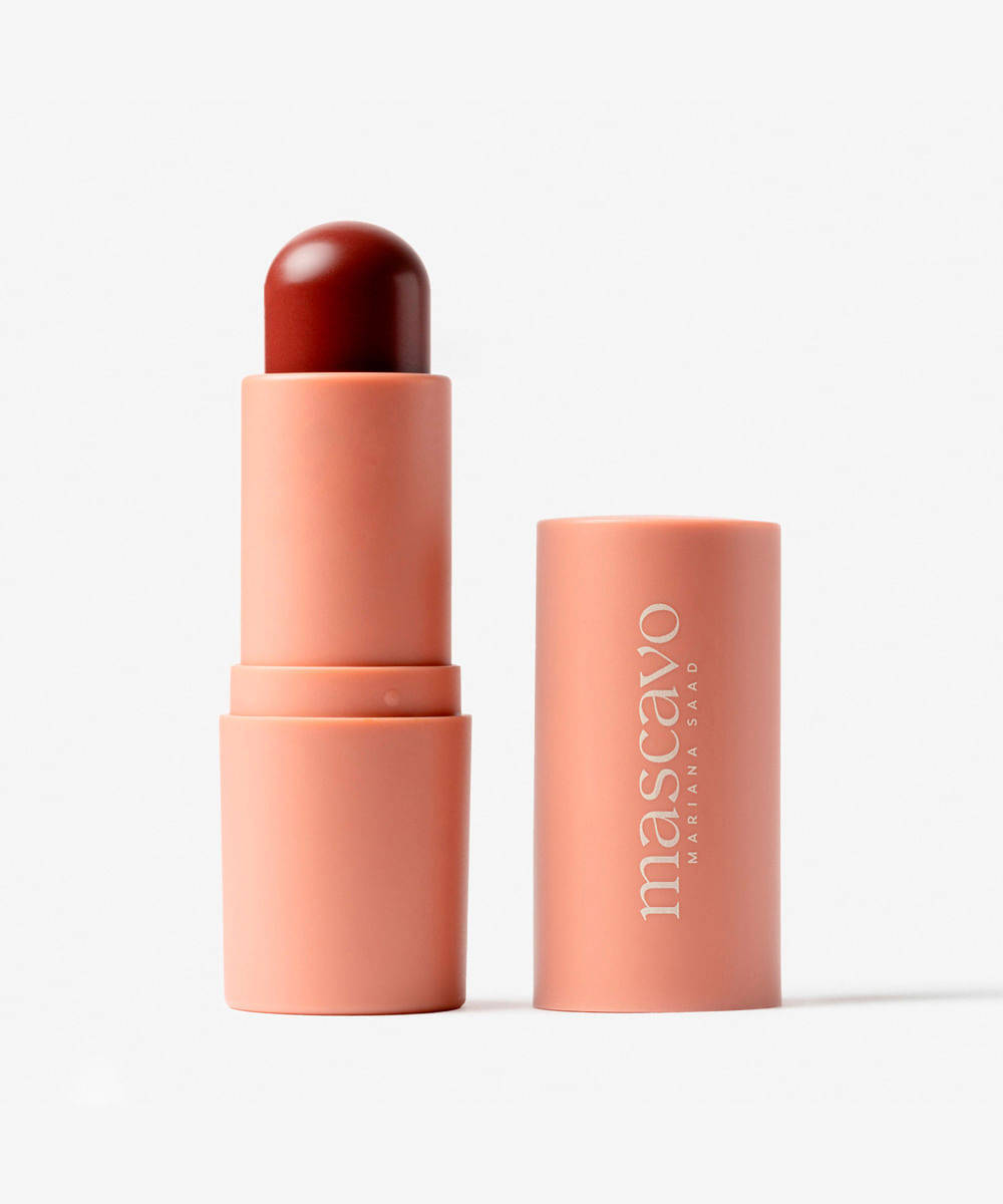 blush em bastão mascavo by mariana saad flush stick plum 6g vinho