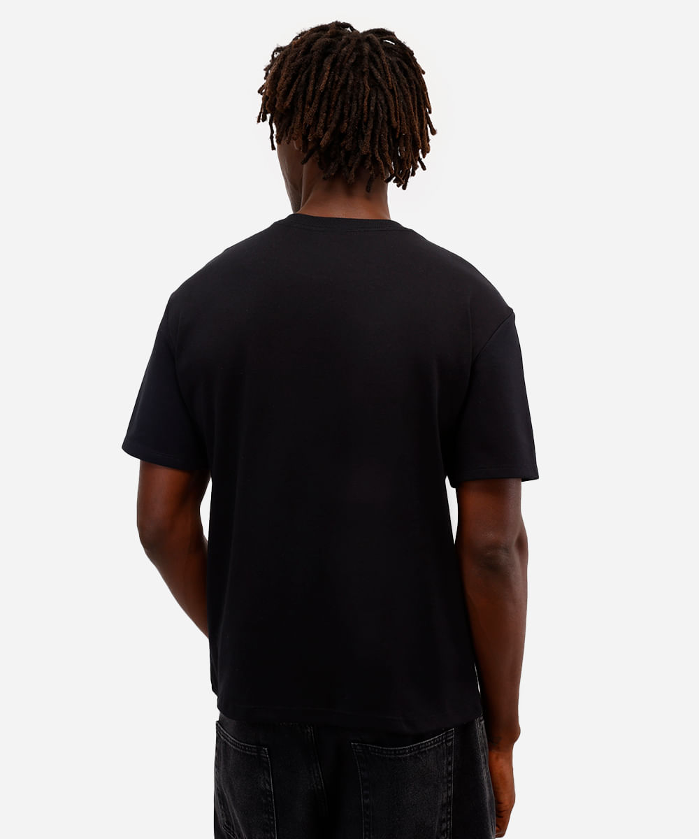 camiseta masculina de algodão capitão américa preta