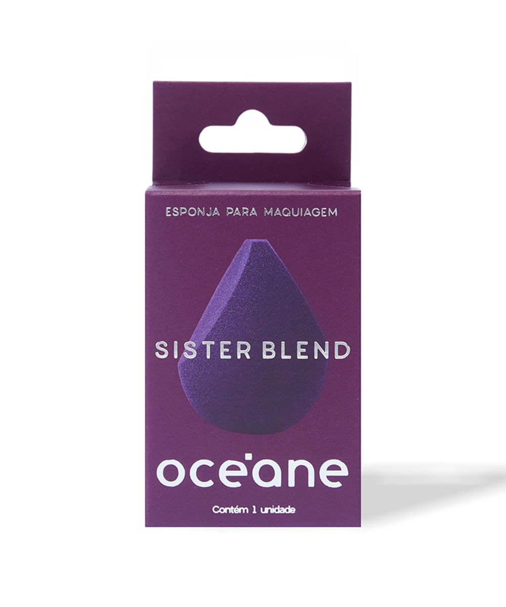 esponja de maquiagem océane sister blend roxa