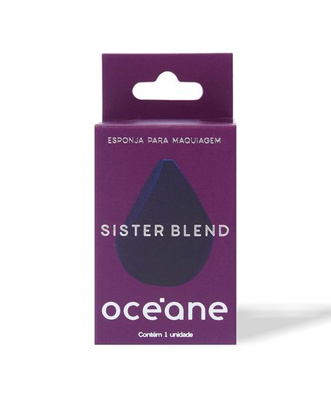 esponja de maquiagem océane sister blend azul