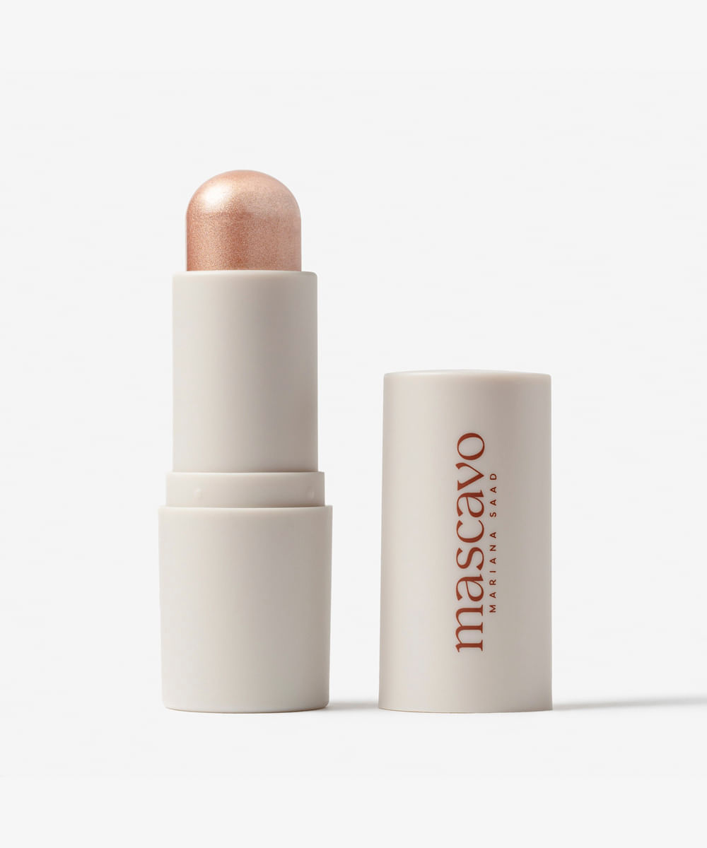 iluminador em bastão mascavo by mariana saad glow stick rosé 6g rosa