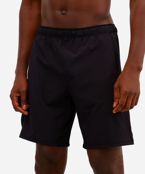 short masculino esportivo com recortes preto