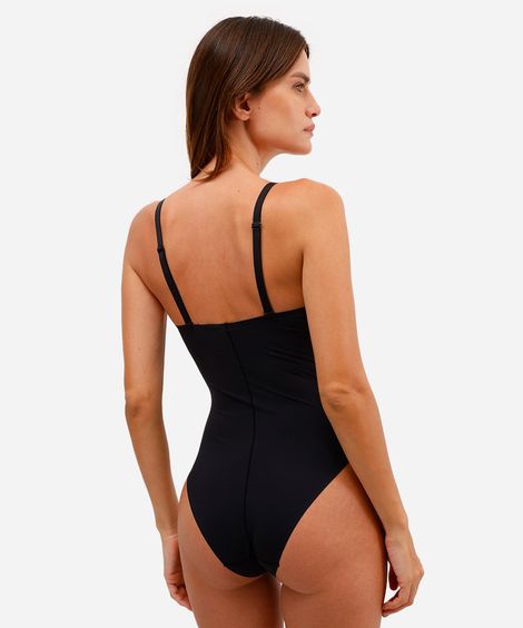 body feminino meia taça com tule preto