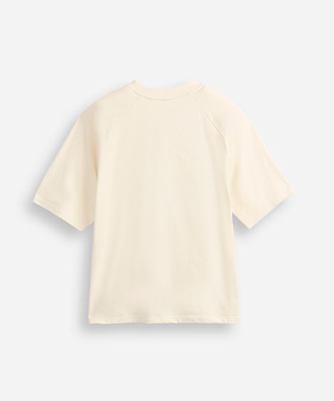 camiseta oversized juvenil de algodão sport league bege