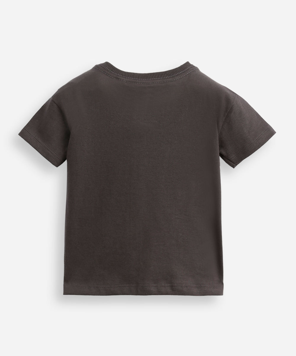 camiseta de algodão infantil hot wheels cinza