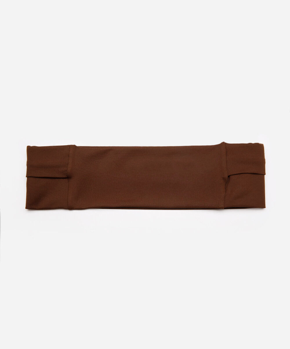 cinto esportivo feminino com bolsos mindset sport marrom