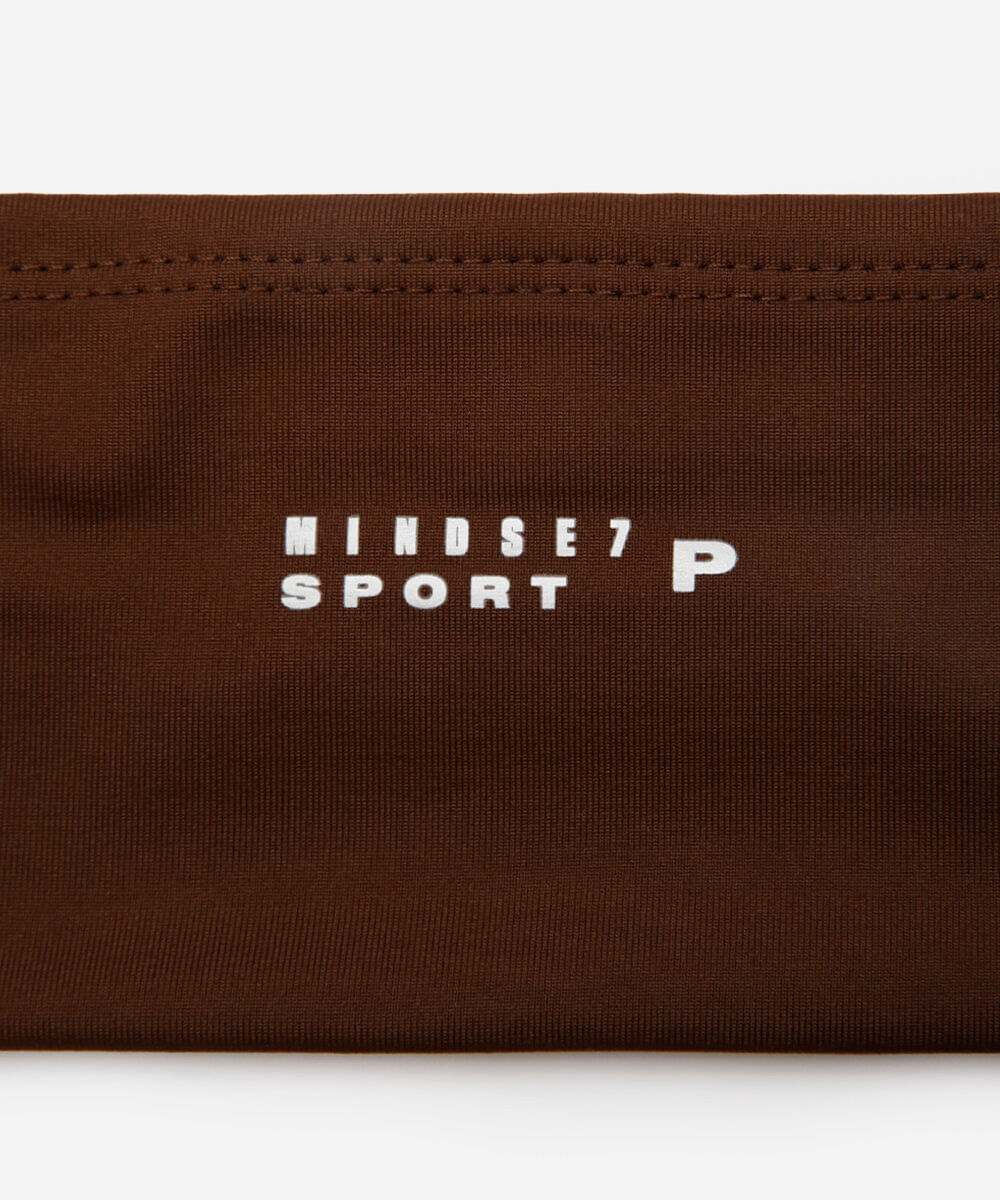 cinto esportivo feminino com bolsos mindset sport marrom