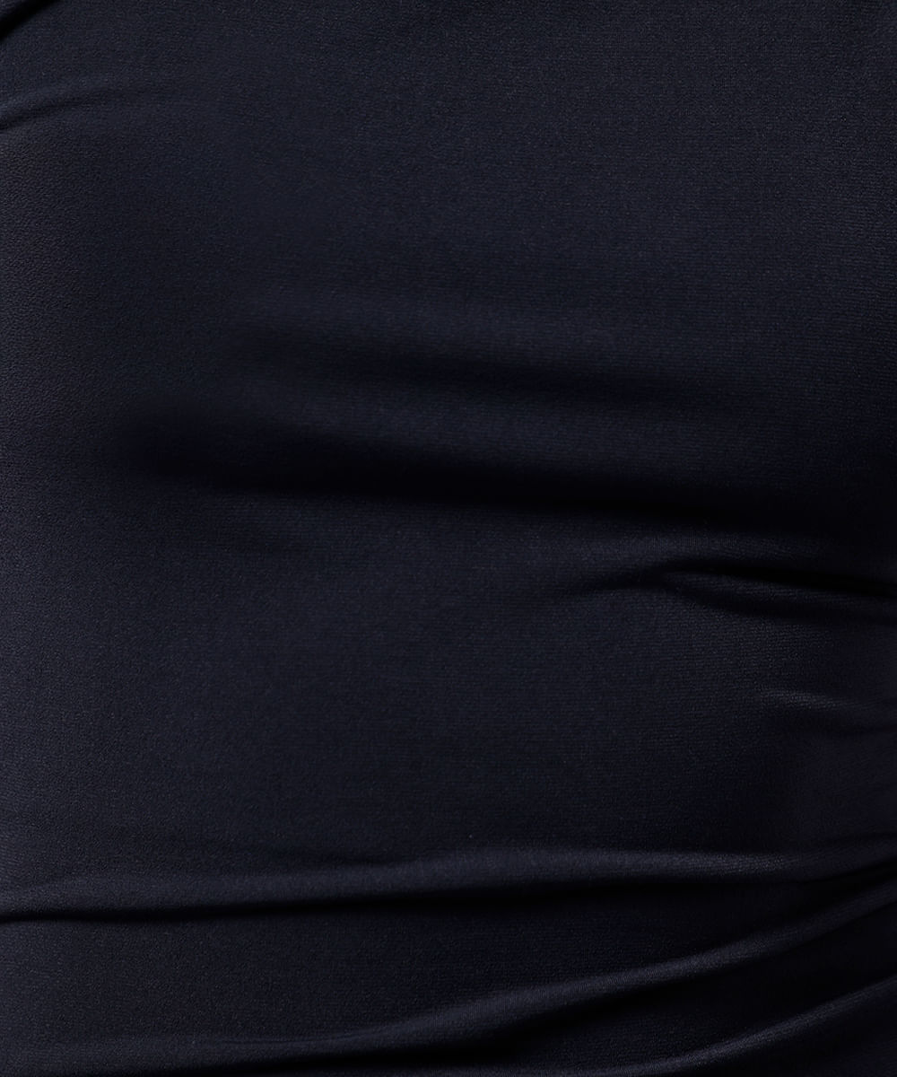 blusa feminina decote assimétrico mindset preto