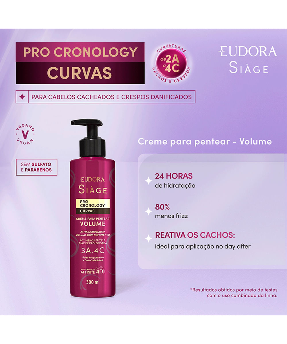 creme de pentear siàge volume pro cronology curvas
