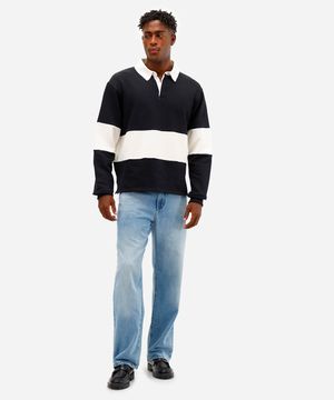 calça baggy masculina jeans azul
