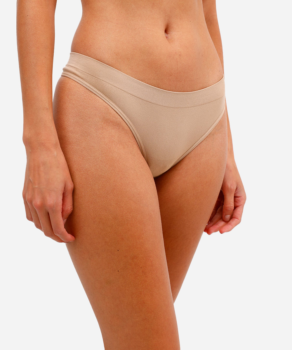 kit de 3 calcinhas fio dental sem costura colorido