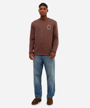 calça skater masculina jeans dirty azul