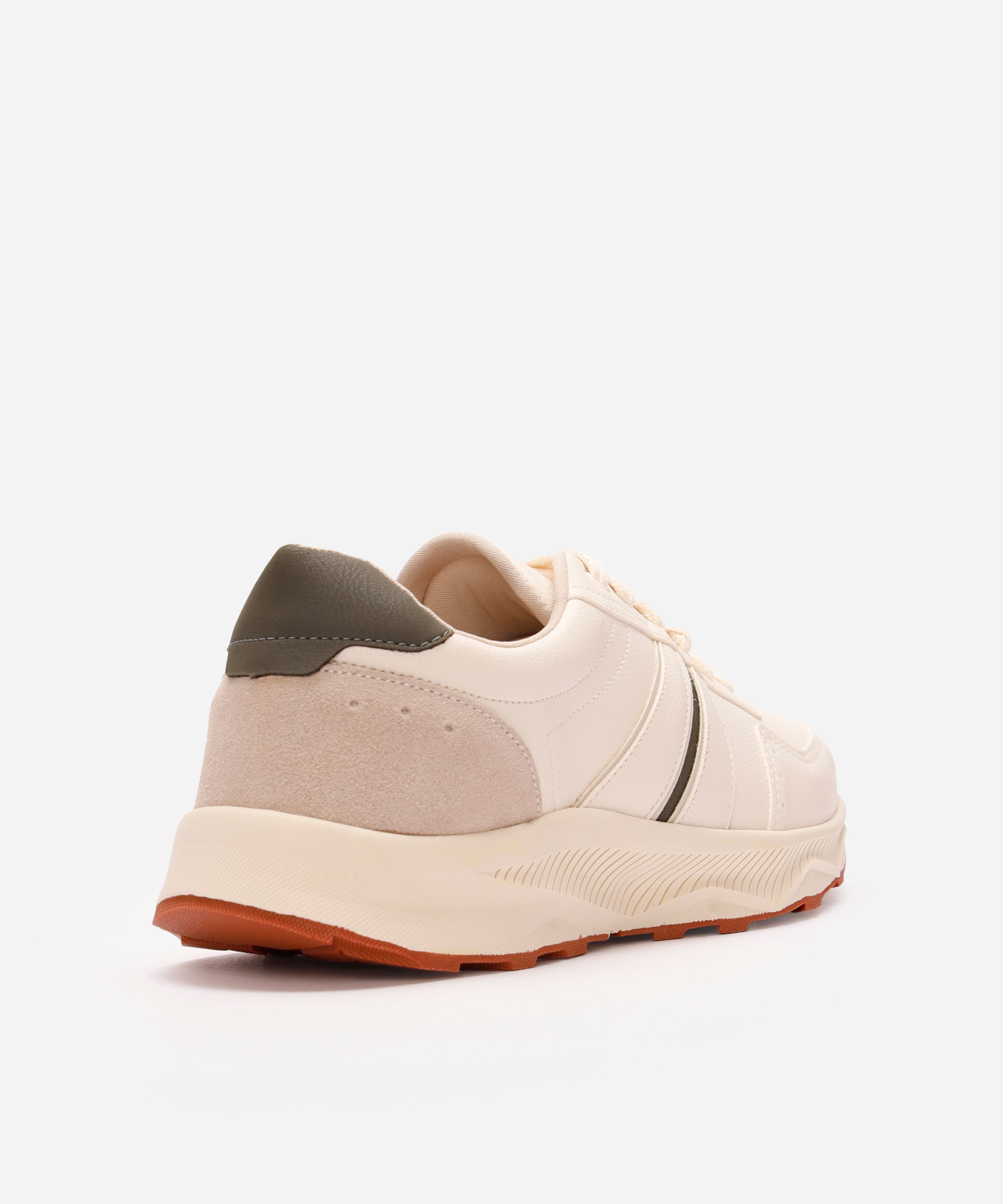 sapatênis masculino com recortes oneself off white