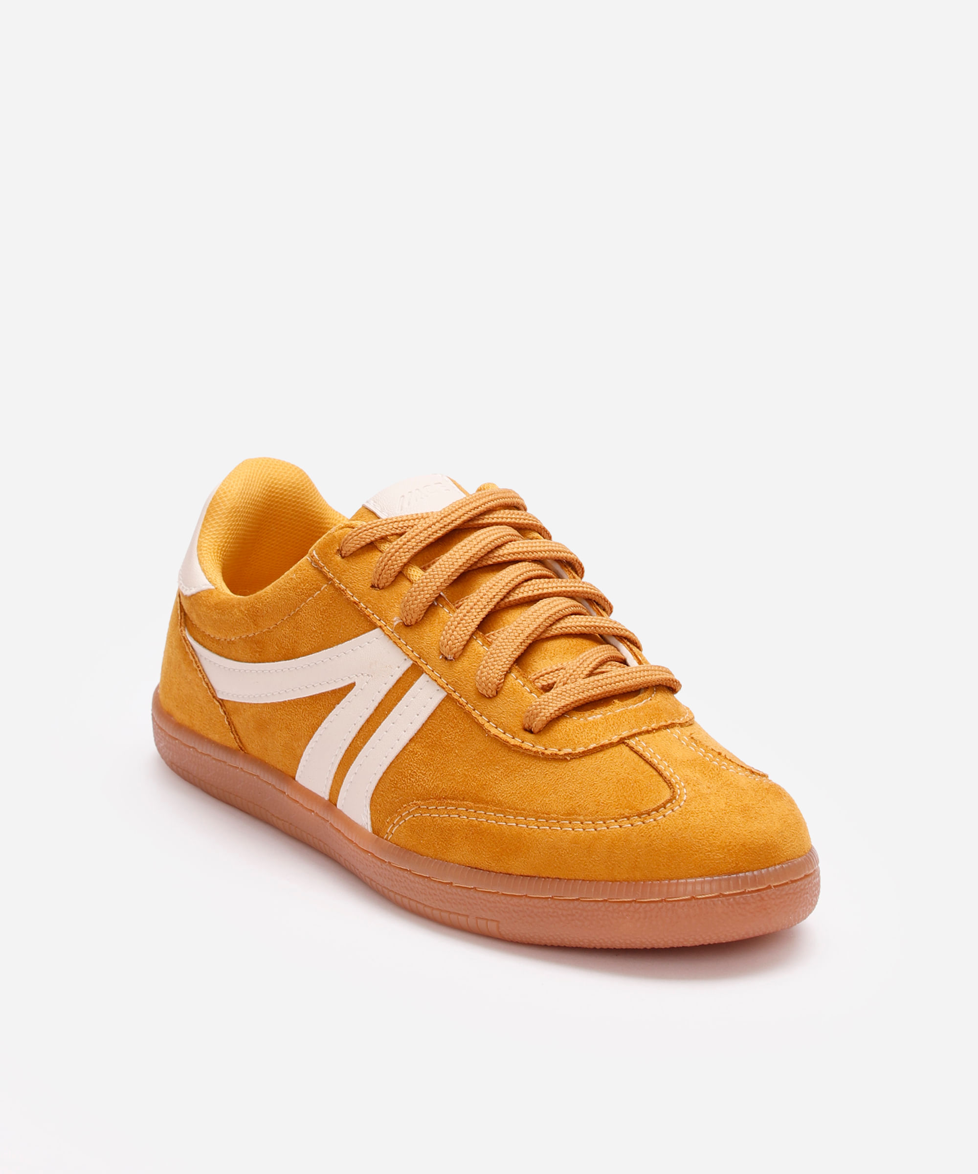 tênis bossa com recortes bicolor ace amarelo