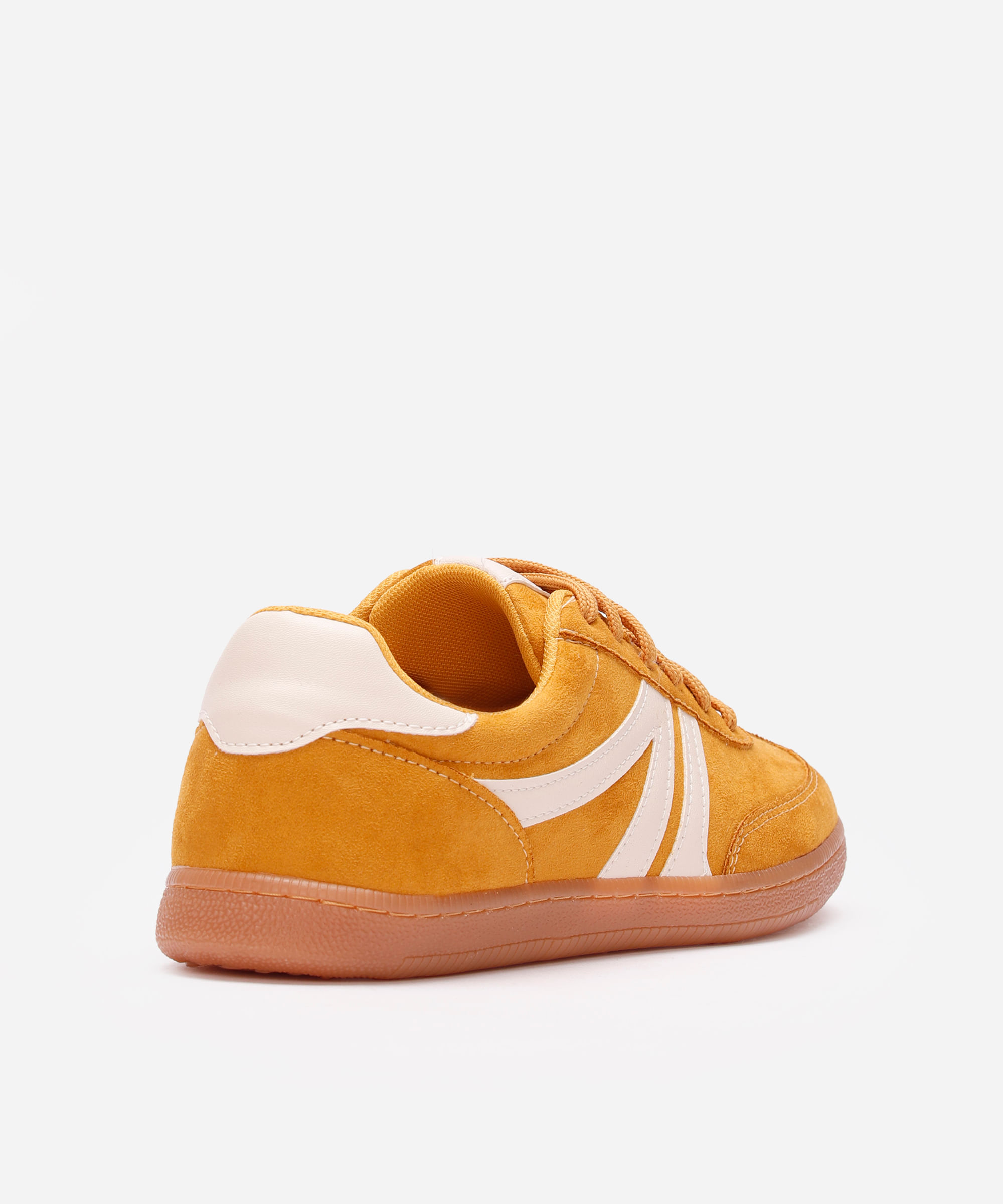 tênis bossa com recortes bicolor ace amarelo